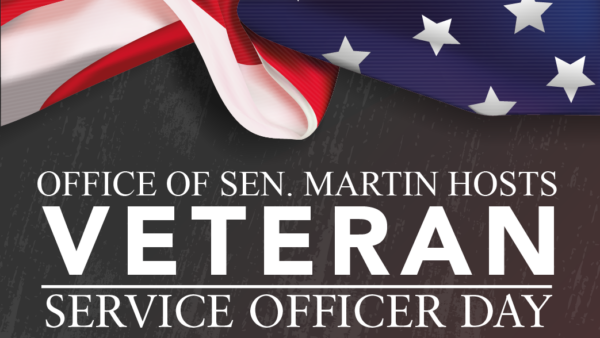 Senator Martin to Host Monthly Veteran Service Officer Days Beginning Sept. 12